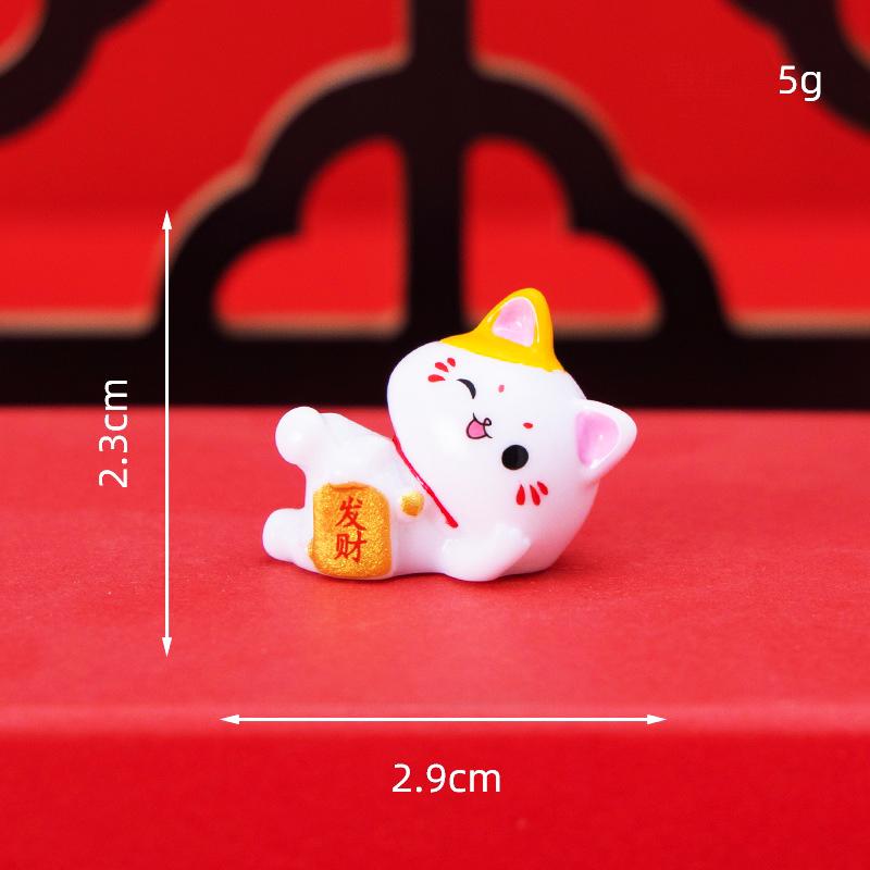 

1 шт. Миниатюрные фигурки милых счастливых кошек, микропейзажи, украшения для украшения дома, животных, автомобилей, декора, комнатных аксессуаров