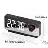 Digital Alarm Clock with Visible Timer  Snooze Temperature Date Knob Countdown Table Clock Dual Alarm Night Mode LED