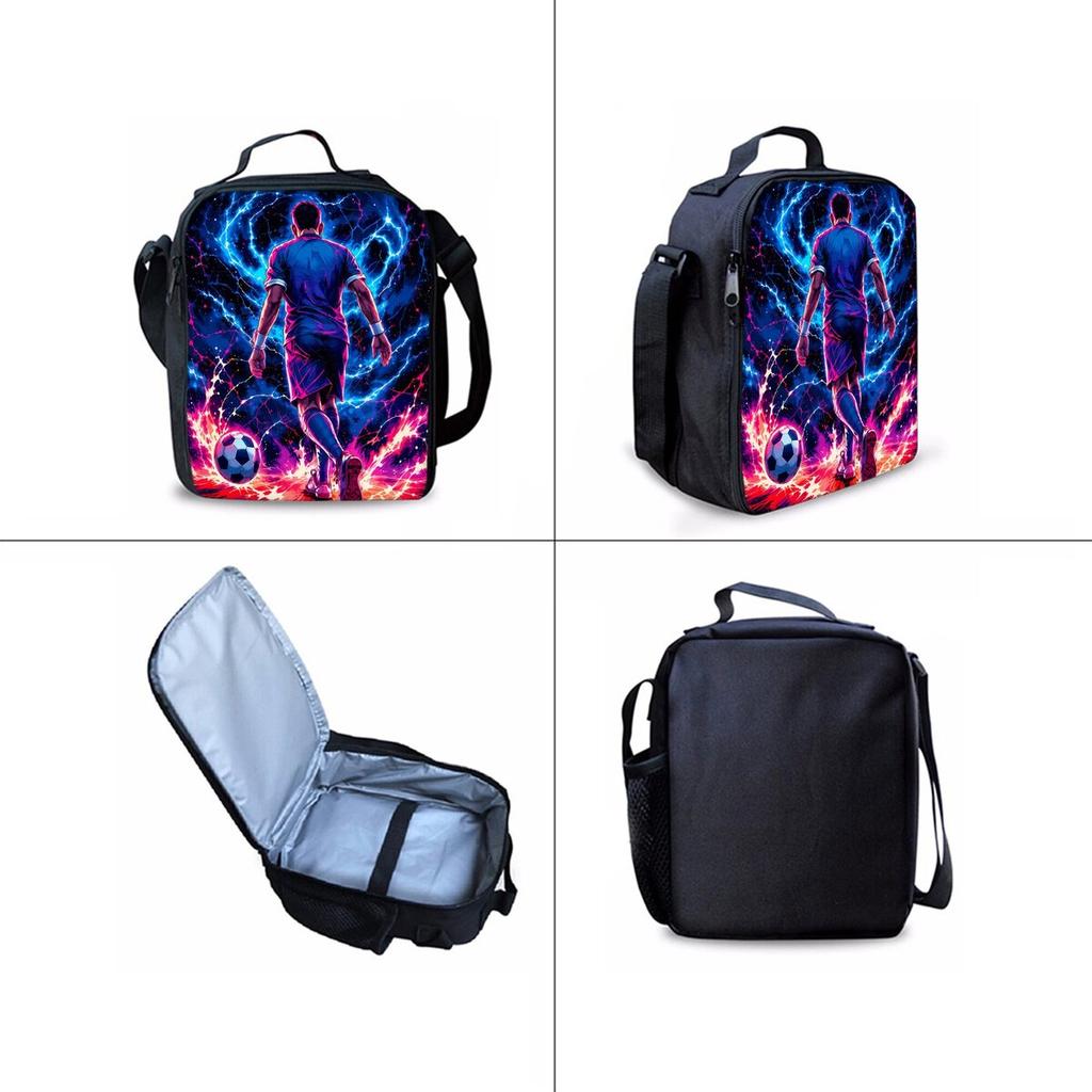 Football Full Screen Patterned Knapsack For Boys/Girls Children Best Gifts 2D Animated Backpack Big Capacity Teens Laptop Backpack