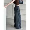 Girls Summer Thin Jeans Lyocell Cotton Straight Leg Jeans Big Kids Wide Leg Long Trousers