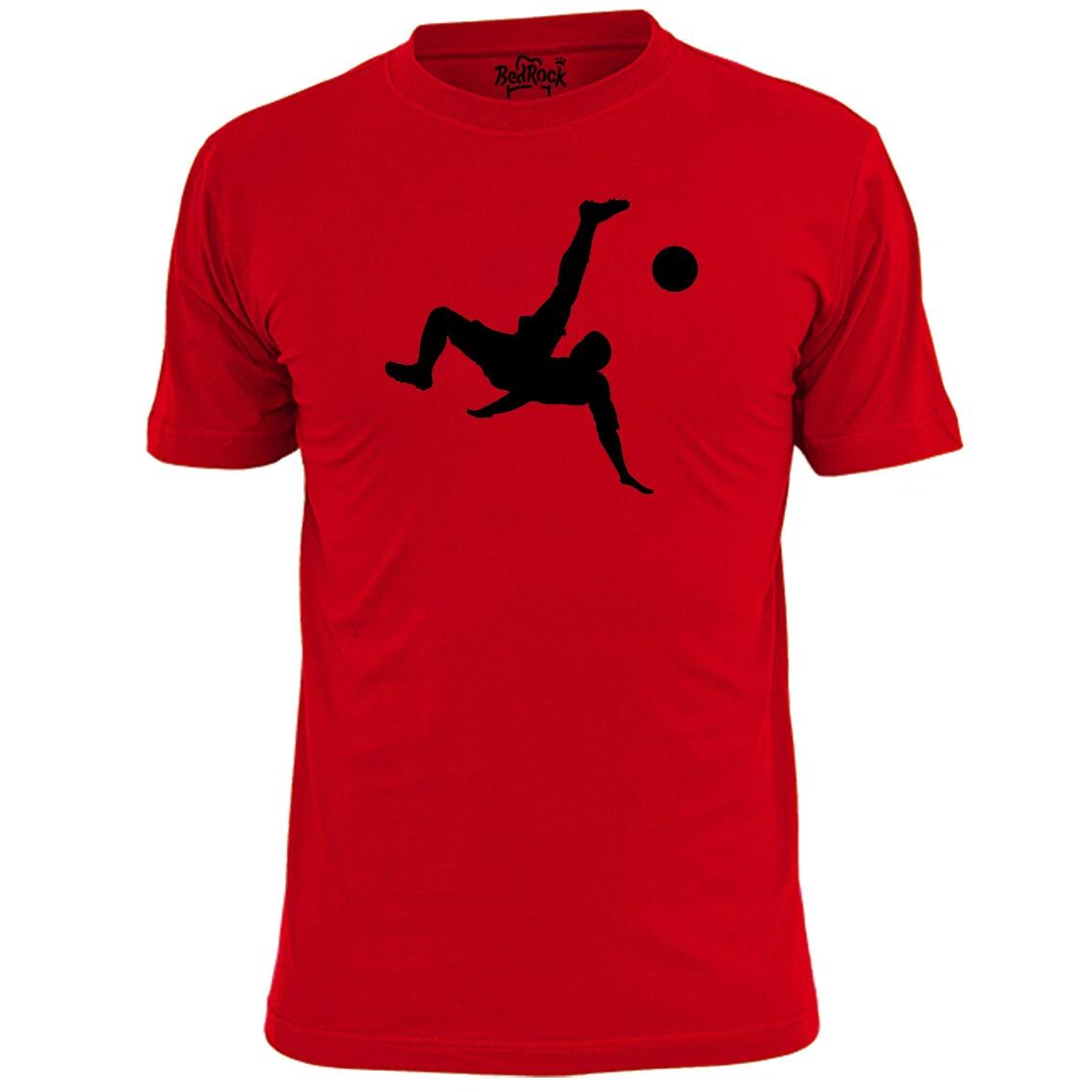 Mens Overhead Kick Football T shirt Soccer Footy 4XL