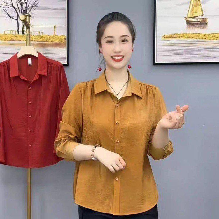 2026 Spring/Autumn Elegant Long Sleeve Slimming Loose Shirt for Women