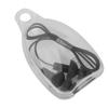 Waterproof Soft Silicone Corded Noise Prevention Swimming Earplugs Earmuff(Black)