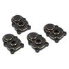 4Pcs RC Knuckle Cover Brass High Strength Rust Resistant RC Axle Gear Cover for FMS 1 24 FCX24 RC Crawler Black