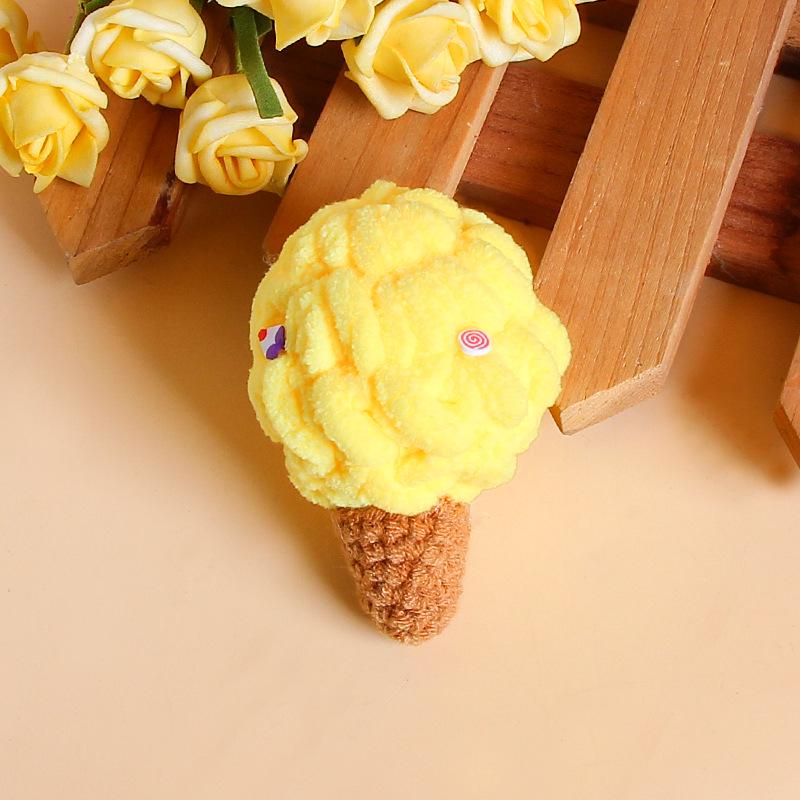 Charming Crochet Fruit Keychain: Persimmon & Strawberry Wool Pendants