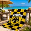 Asciugamano da Spiaggia AEK Atene con Design dello Stemma Oro e Nero, Asciugatura Rapida, Facile da Curare, Adatto Sia per il Fitness che per le Vacanze al Mare, Essenziale per lo Sport