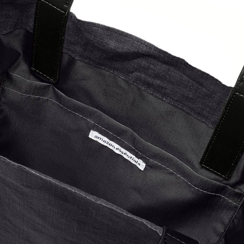 [Amazon Essentials] Tote Bag, Linen Coated, B4, Black