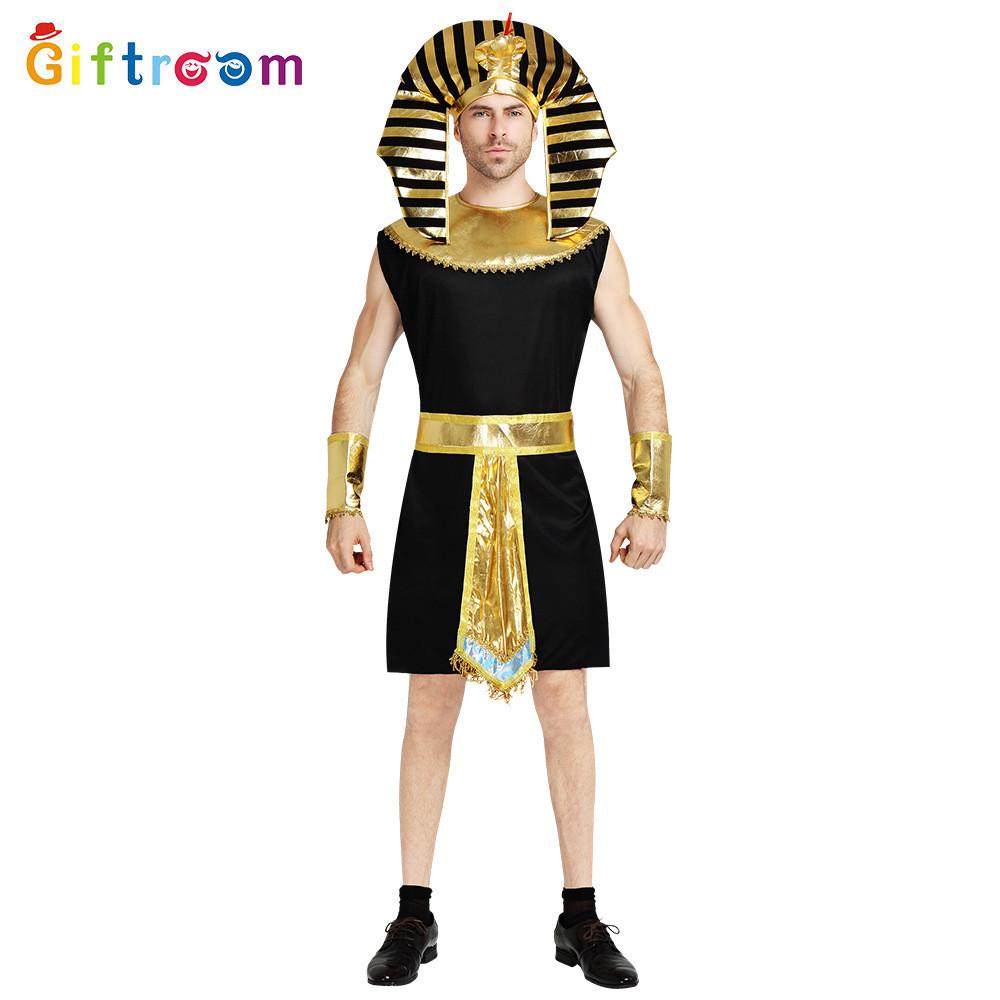 Couples Egyptian Chic Costume Set Featuring Majestic Pharaoh And Queen For Event Any