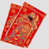 Decorative Flannel Door God for Spring Festival Easy Application and Removal Great for Traditional Culture Lover