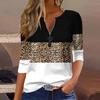 Summer New Fashion 2025 Women's Casual Long-sleeved Printed T-shirt