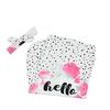2Pcs/Set Newborn Swaddle Blanket Baby Cocoon Sleeping Bag Muslin Wrap Headband