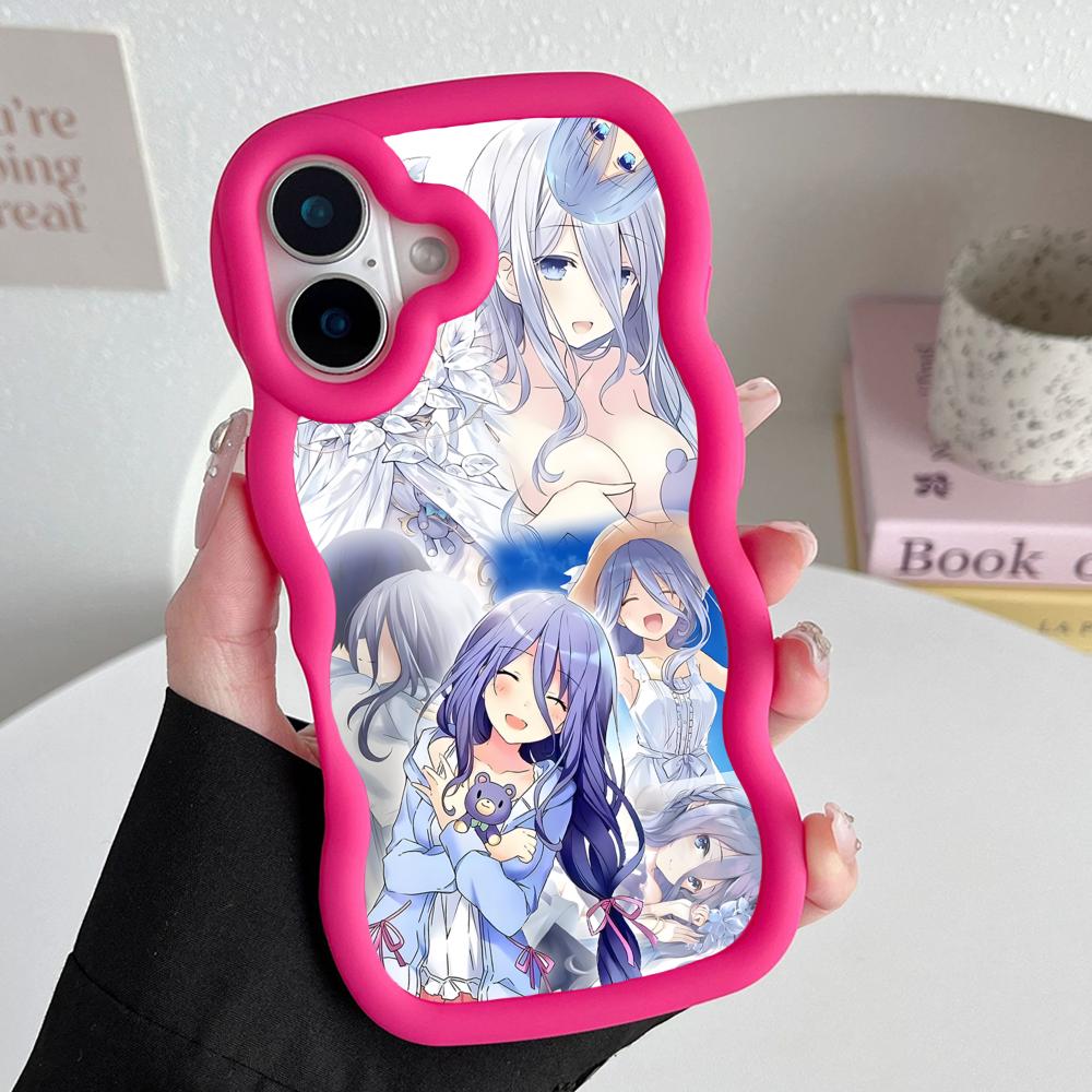 Date a Live Mio Takamiya Wavy Edge TPU Mobile Phone Case for iPhone 17 16 15 14 13 12 11 Air Pro Max Plus Colorful Cover