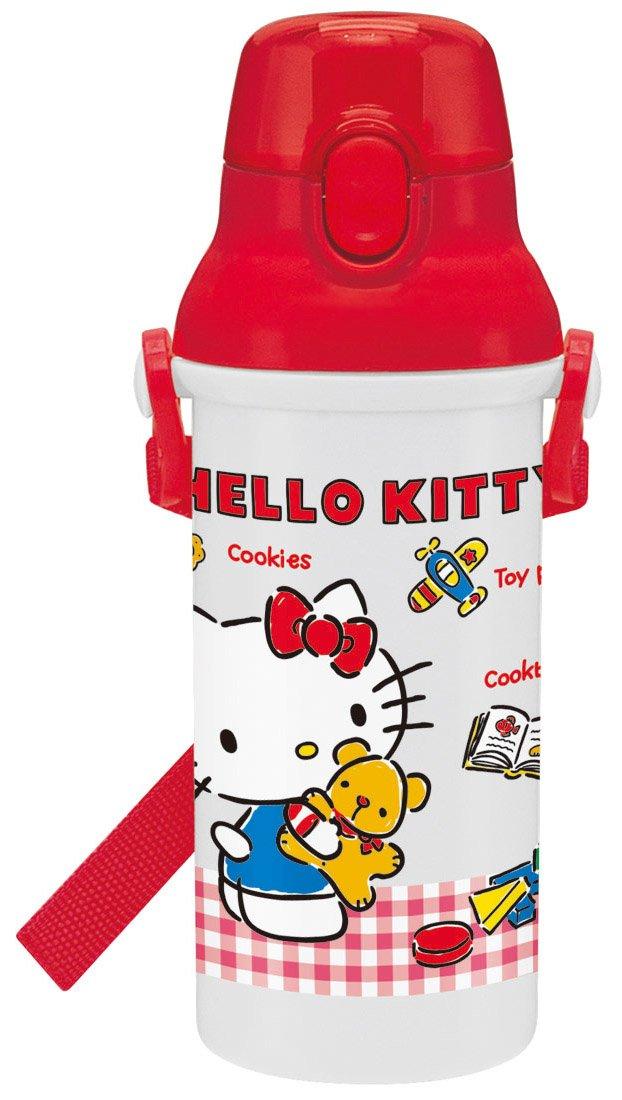 

Skater Children s Water Bottle, 480ml, Hello Kitty Gingham Check, Made in Japan, PSB5SAN