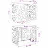 Air Conditioner Cover Rust Look 100 x 50 x 70 cm
