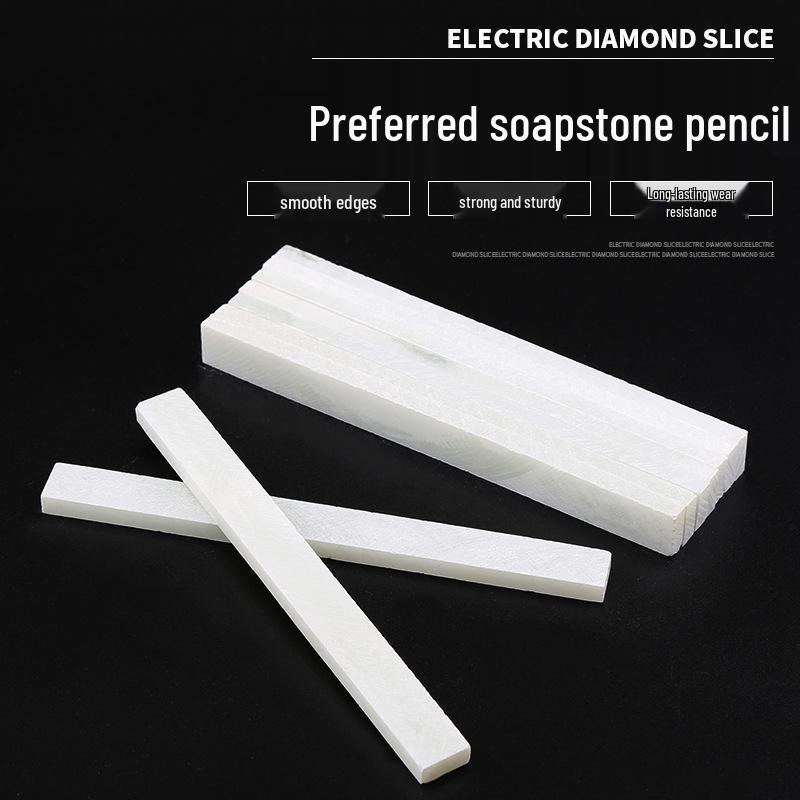 Thickened White Soapstone Pencil for Children's Blackboard, Construction, and Welder Marking