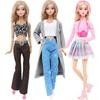 Modern 3 Set Doll Clothes and Accessories for 30cm Doll 11.5'' Girl Doll 30cm Kids Toy Gift Coat Tops Pants Trousers Skirts Boots Shoes