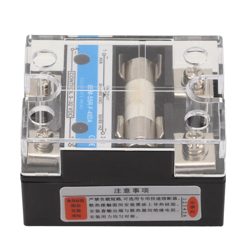 Solid State Relay EMI EFI Free Low Surge SSR High Sensitivity Overcurrent Protection Solid State Relay with Fuse