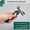 Compact Round Headed Hammer Jewelry Making Hammer DIY Tool Chasing Hammer Hammer for Woodworking and Jewelry Crafting
