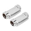 2PCS Motorcycle Highway Bar Light Chrome Plated Universal for 1.25in Pipe Diameter AntiCollision Tube