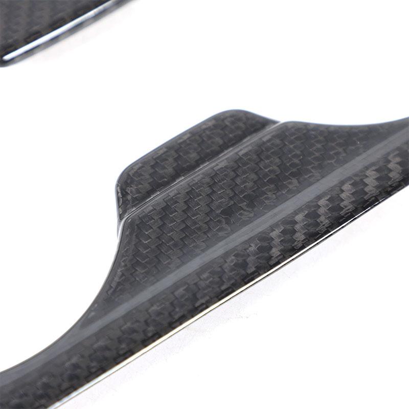 Real Carbon Fiber For BMW 5 Series G60 2025 Car Rear Tea Cup Holder Decorative Panel Sticker Car Interior Accessories