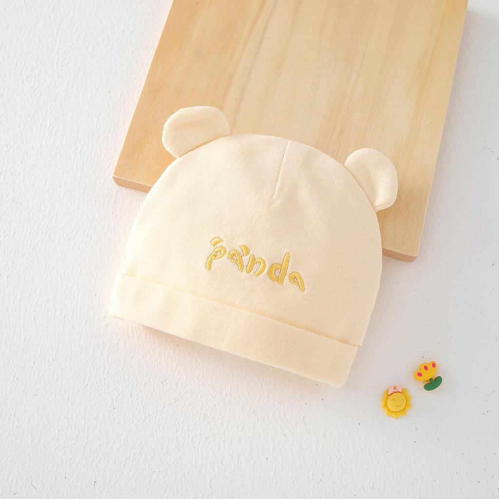 Pure Cotton Double Layer Newborn Hat for 0-3 Months, Suitable for Autumn/Winter