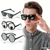 4pcs Googly Eyes Glasses Funny Glasses Pranks Toy Novelty Shaking Giant Eye Glasses Funny Costume Accessories for Dress Up Party