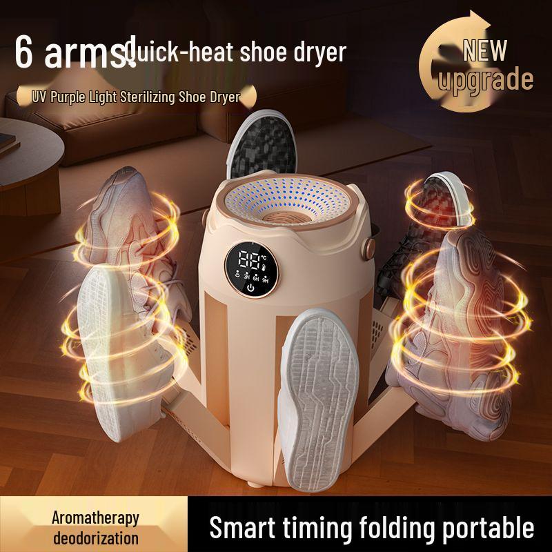 Portable German Smart Shoe Dryer with Timer - Quick Dry, Foldable, Constant Temperature, Deodorizing & Sterilizing