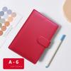 Customized Planner Diary Notebooks A5 A6 A7 Ring Binder Budget Pu Leather Binder Clip Notebook