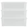 VidaXL Boîtes de rangement en plastique 3 pcs 25 L empilables 154988