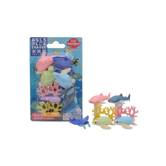 Blister Pack Fun Erasers Aquarium