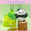 Plush Keychain With Bamboo Flower Bear For Kids And Collectors