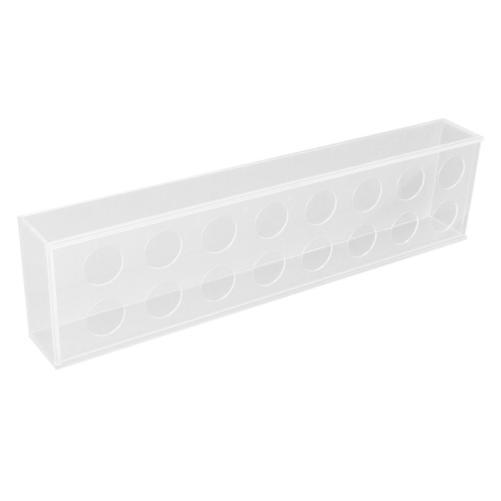 Rechteckiges florales Mittelstück Klare Acryl-Blumenvase für Esstisch Hochzeitsfeier Zuhause 16