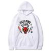 Mens Hooded Sweatshirt Loose Fit Trendy Print Casual Sportswear