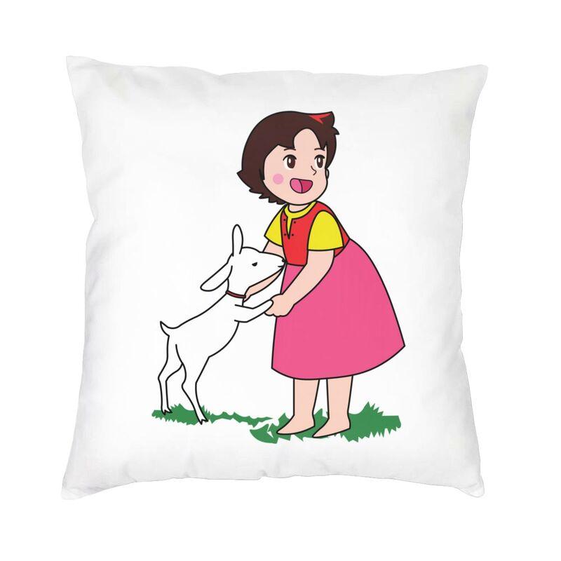 Heidi And Clara Cushion Cover Doublesided 3D Printing Alps Mountain Girl Throw Pillow Case for Sofa Pillowcase Home Decoration