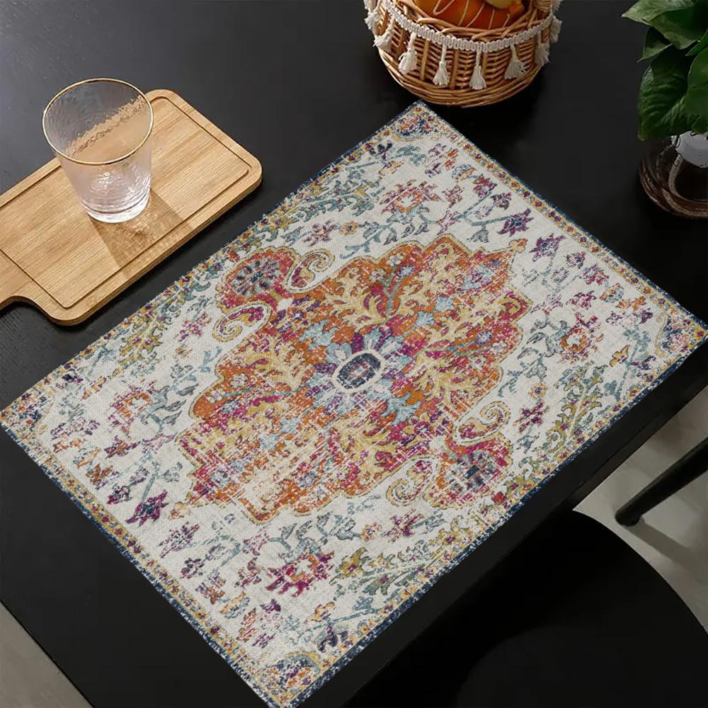 Bohemian Pattern Table Mat Kitchen Decoration Placemat Table For Wedding Dining Accessories Table Mat