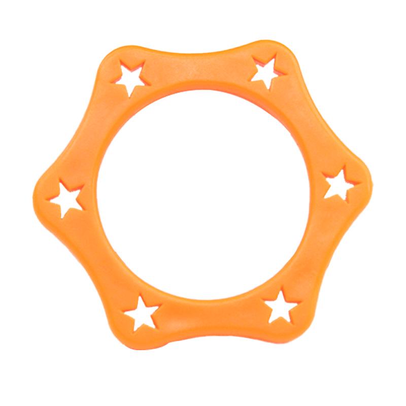 Hexagonal Shockproof Wireless Microphone Ring - Anti-roll, Anti-drop, Anti-slip KTV Soft Rubber Cover