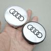 4pcs Car Emblem Logo Badge Wheel Center Cover For Audi A3 A4 A5 A6 A7 A8 Q2 Q3 Q5 Q7 Auto Hubcap Decoration Accessories