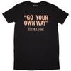 Fleetwood Mac Ladies T-Shirt Dress: Go Your Own Way (Black) OFFICIAL NEW