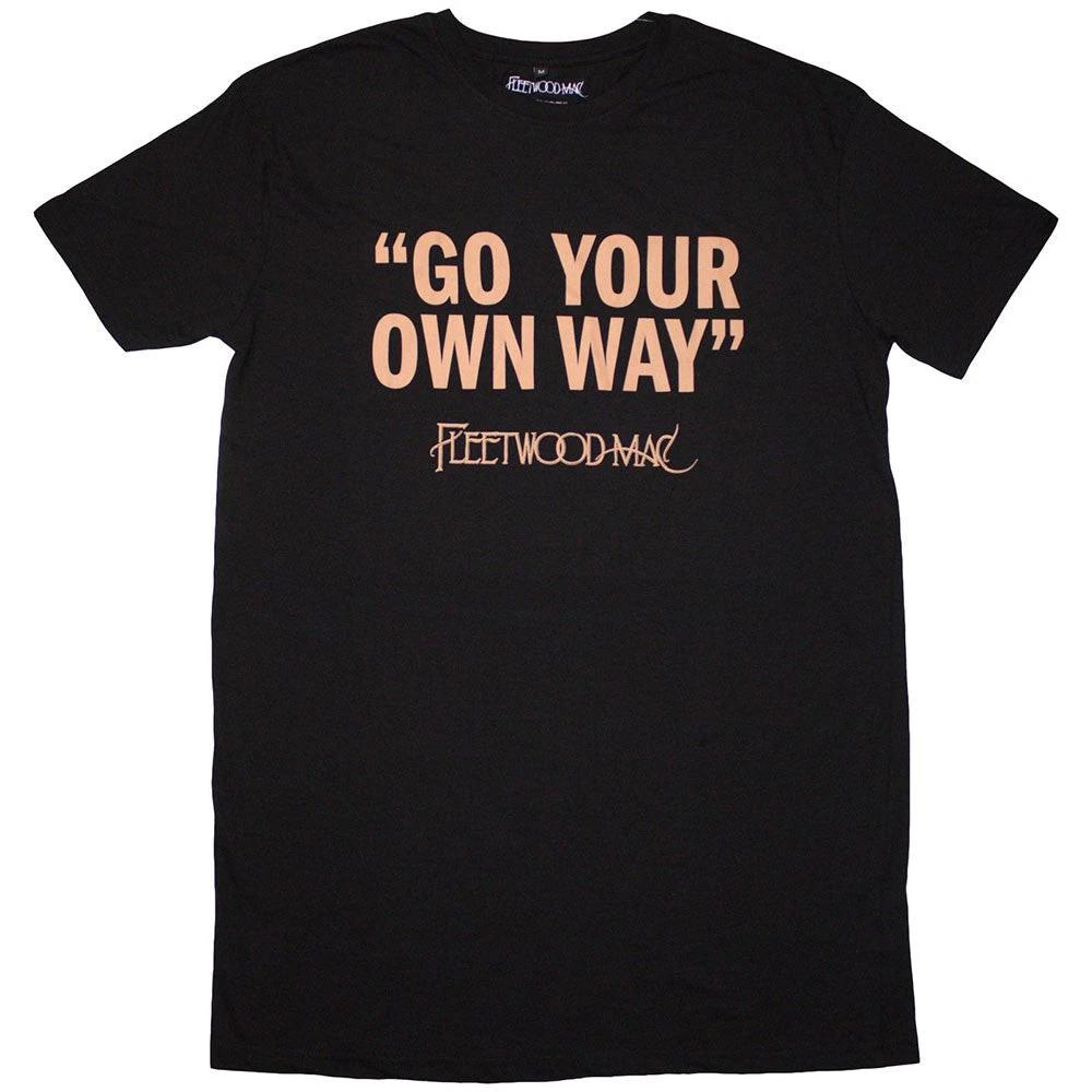 

Fleetwood Mac Ladies T-Shirt Dress: Go Your Own Way (Black) OFFICIAL NEW 2XL
