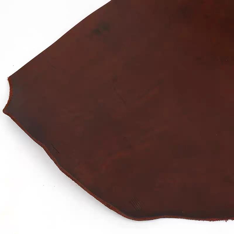 Brown oily 4.5mm thick stiff head layer waist belt, industrial pad, real cowhide material, knife sheath, traction rope