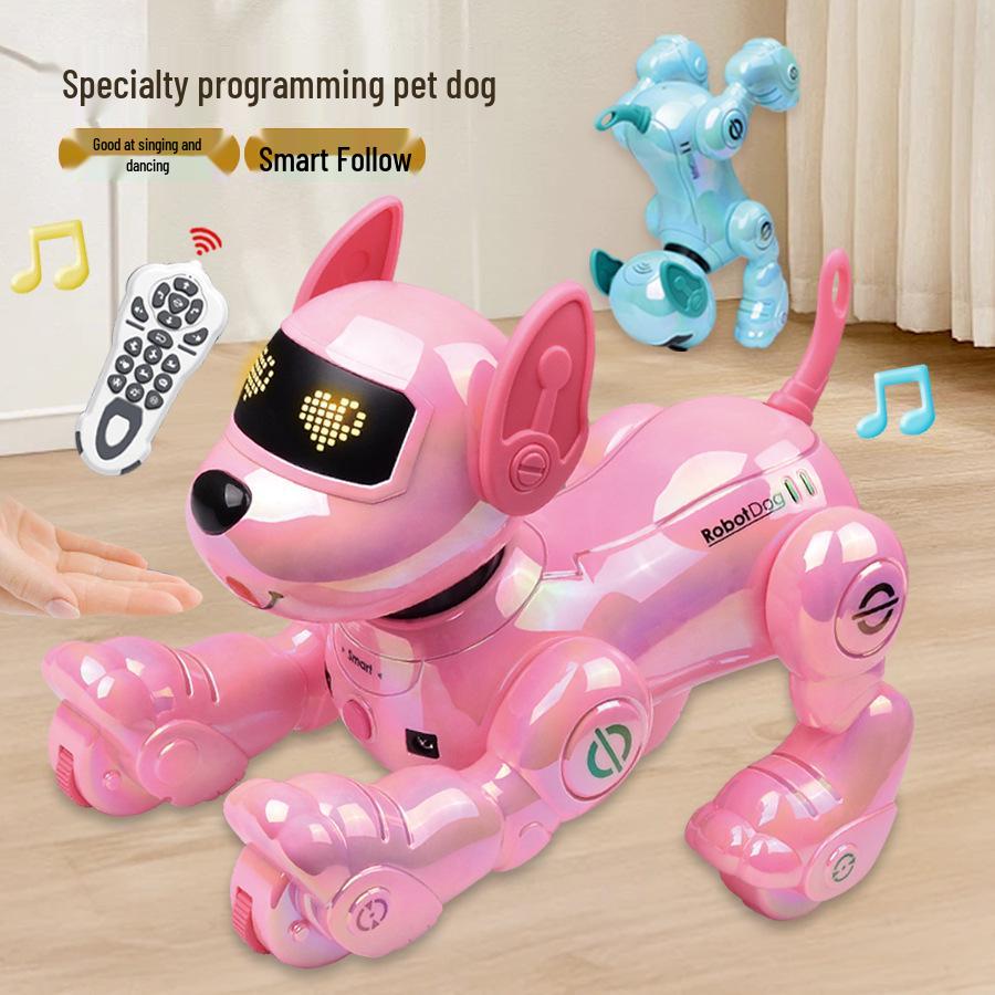 Bionic Smart Robot Dog: Touch Sensing, Remote Control, Singing, Dancing, Walking, and Barking Pet Puppy Toy.