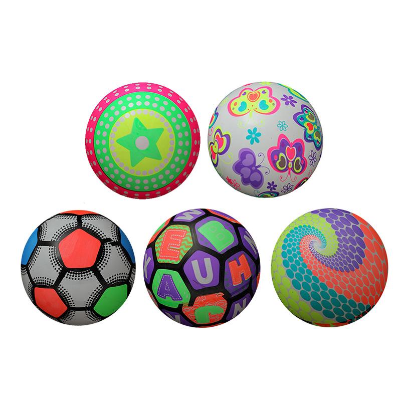 12pcs Kids Luminous Balls Inflatable Bouncy Soft Fitness Educational Flashing Balls for Outdoor
