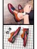 Men's Brogue Colorblock Leather Shoes: Large Size, British Style, Formal Fashion for Spring & Autumn 2020.