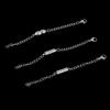 3 Piece Stainless Steel Magnetic Clasps With Extender Chain For DIY Necklace Bracelet Jewelry