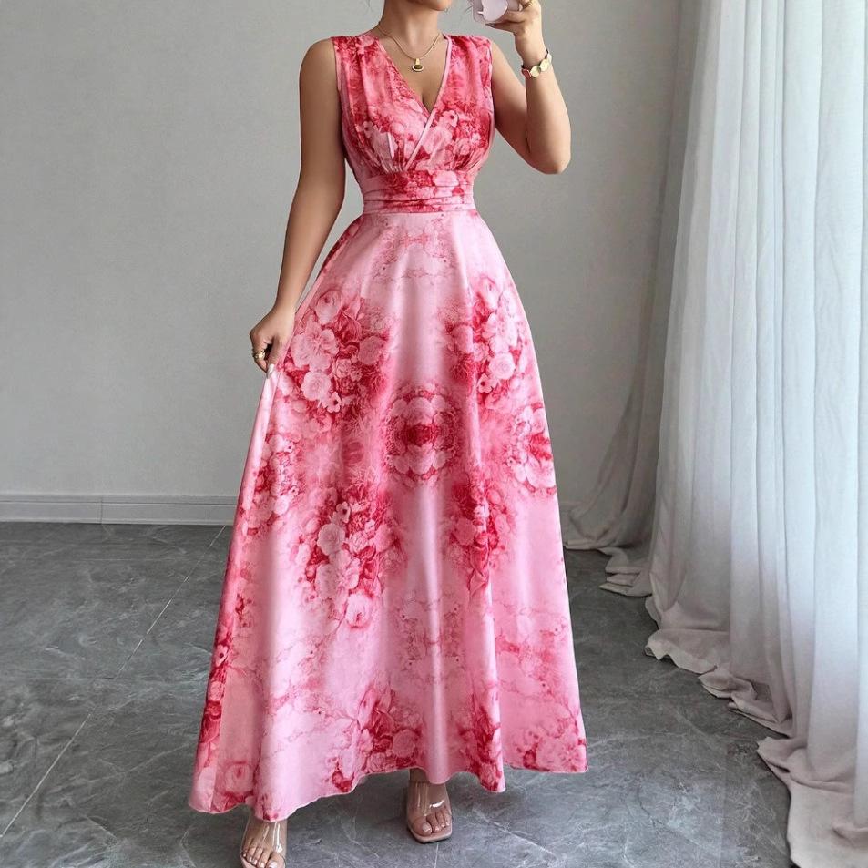 

Пляжное платье с завышенной талией и платье для морского отдыха XL красный