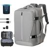 Vacuum Compression Backpack Climbing Water-Resistant Zipper Water-Repellent Treatment Travel Large Capacity PC Laptop Bag 15.6 Inches Business Air
