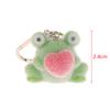 1 Stück Flauschiger Niedlicher Liebe Frosch DIY Handykette Taschenanhänger Ohrringe Autoanhänger