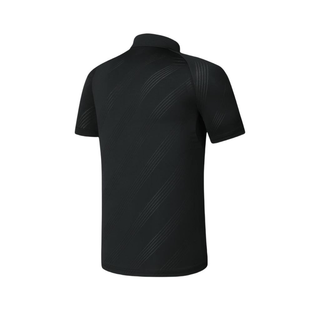 New FILA Tennis Polo Shirts Men's Dark Current Black A11M423108FBK