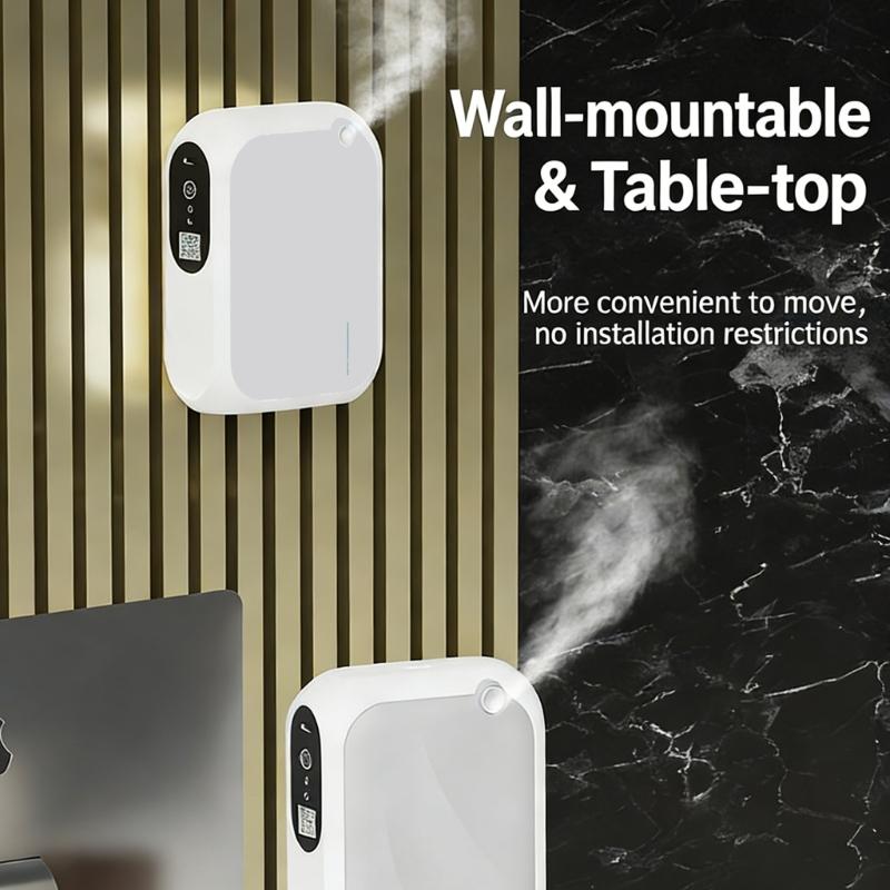 USB Powered Essential Oil Diffuser with Timer 140ml Capacity Wall Mount/Desktop Essential Oil Diffuser for Home Office