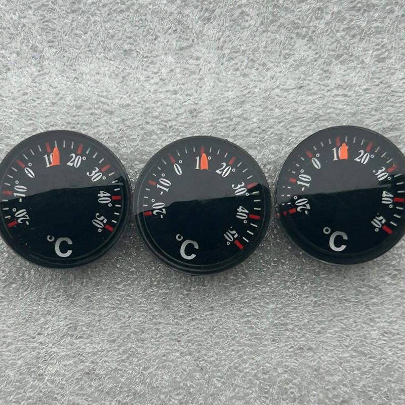 1 Stück -20~50°C 20 mm Rund Quadratisch Hohe Genauigkeit Temperaturmesser für Innen Außen Wand Gewächshaus Zuhause Thermometer